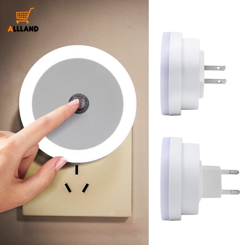 Đèn Ngủ LED Hình Tròn Nhỏ Gọn Nhạy Cảm Ứng 2 Phong Cách Âu Mỹ Trang Trí Nhà Cửa