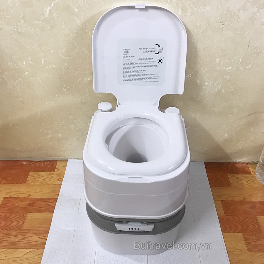 Bồn vệ sinh di động dã ngoại 24L - Tolet di động (tặng kèm túi đựng)