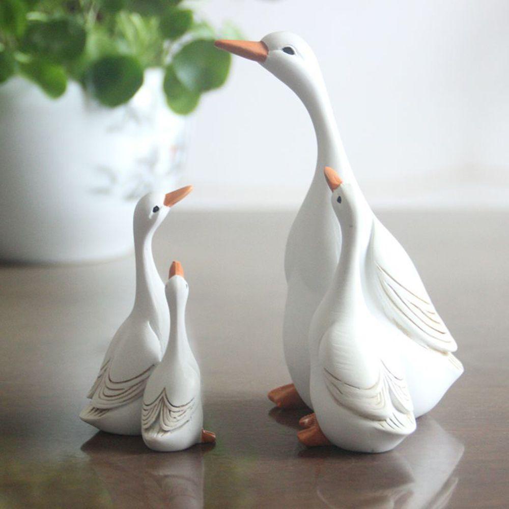 Tượng Vịt Giải Trí Để Bàn Bằng Nhựa Resin Trang Trí Nhà Cửa
