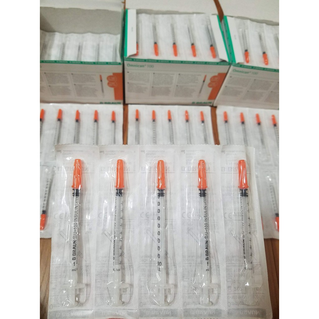 (Q1-HCM) (10 Cây) Kim Tiểu Đường 1cc Insulin Bbraun - Kim Tiêm Thẩm Mỹ Filler - Tiêm Giảm Béo 30G Cao Cấp