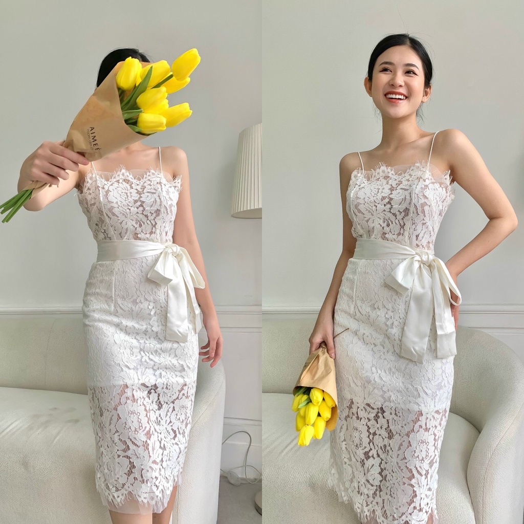 Đầm body 2 dây ren ChemMix thiết kế siêu xinh cho nàng dự tiệc, dạ hội
