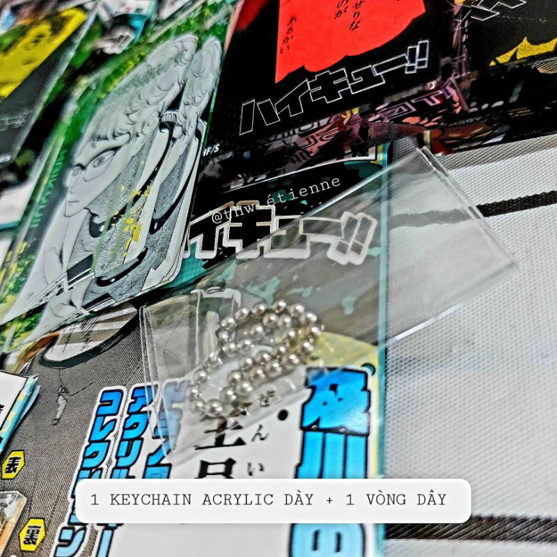 (SẴN) Keychain acrylic Domino nhân vật HAIKYUU!! HQ chính hãng