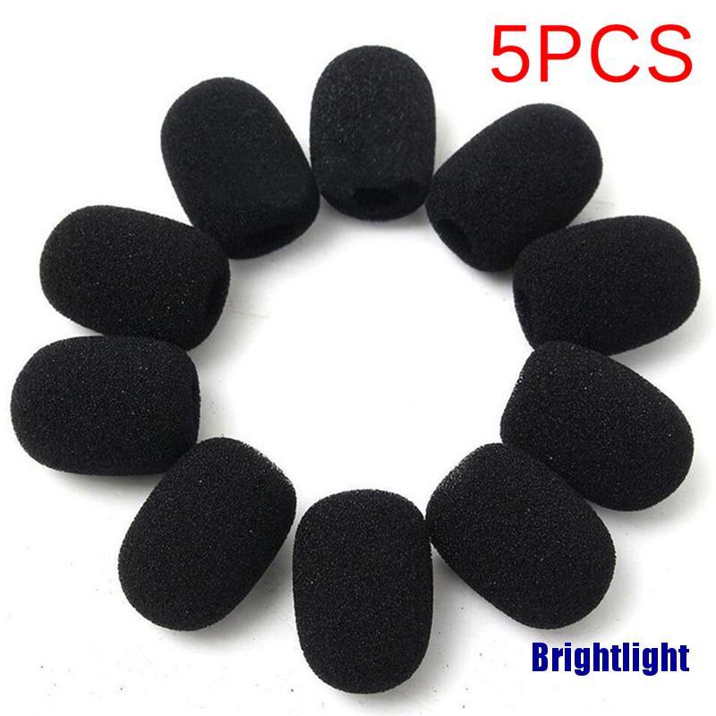Set 5 Mút Bọc Đầu Micro Chắn Gió Màu Đen Ốp