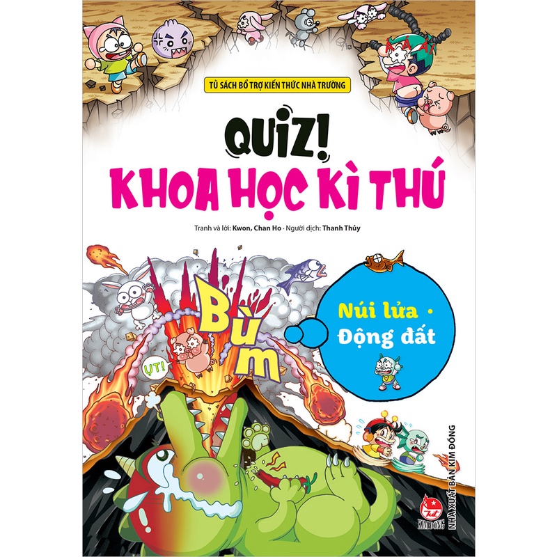 Sách - Quiz! Khoa học kì thú - Núi lửa Động đất