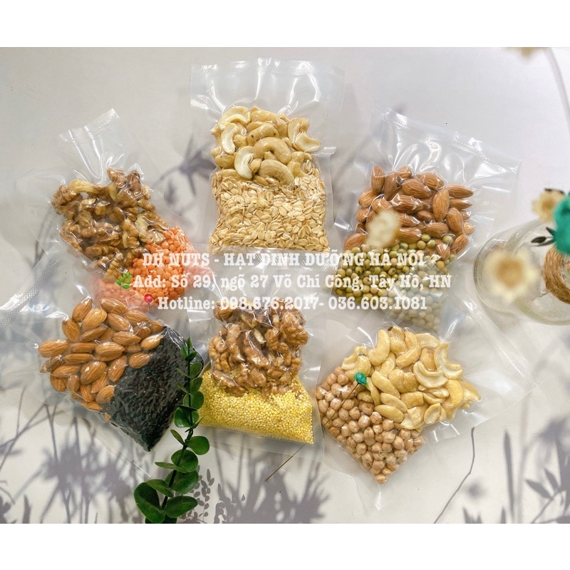 [ SET MIX DÙNG THỬ -  KÈM HƯỚNG DẪN ] GỒM: 6 GÓI, MỖI GÓI 100G HẠT, NẤU ĐƯỢC 1200ML-1300ML SỮA