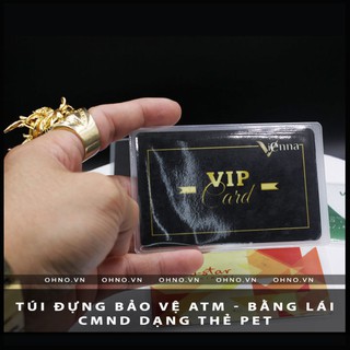 Covered plastic flexible đựng identification cards ID card + driver license card shape pet, bank card, card 9x6cm,SGT739