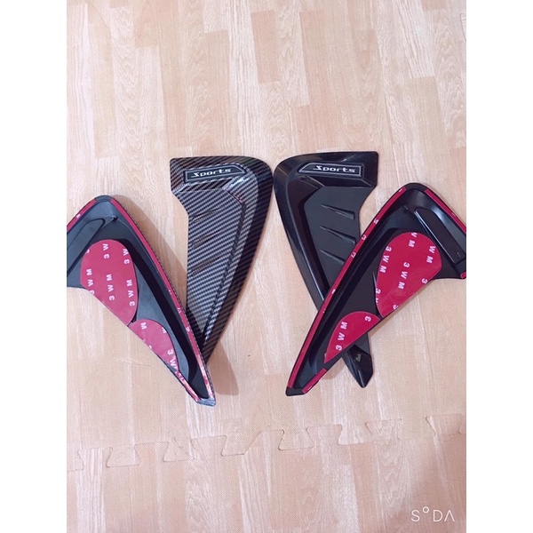 Bộ 2 mang cá Sport giả hốc gió trang trí thể thao dán sườn xe