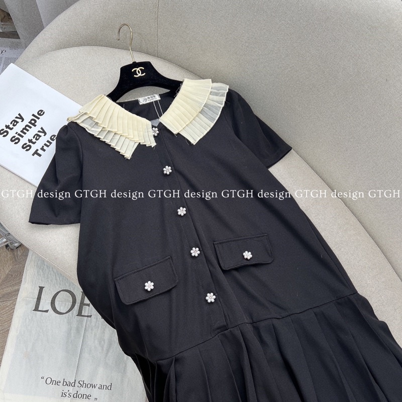 Váy Bầu Thời Trang Công Sở BAA315 Cổ Bèo Hai Lá Đẹp Sang Chảnh