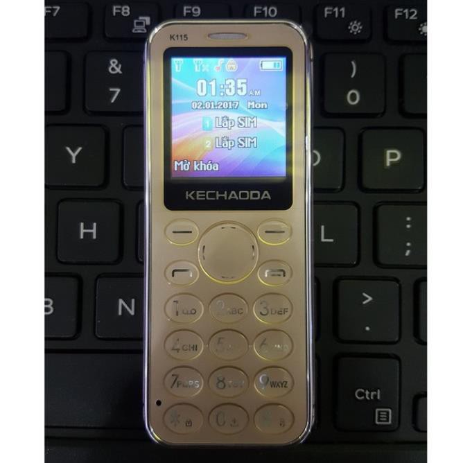 Điện thoại nhỏ gọn Kechaoda K115 mini 3 sóng siêu mỏng, siêu đẹp, full box - BH 12 tháng