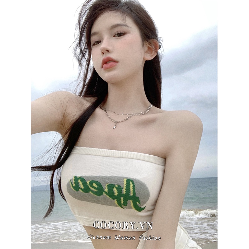 Cocory vn Xiaozhainv Áo Lửng Hai Dây In Họa Tiết Quyến Rũ Dành Cho Nữ | BigBuy360 - bigbuy360.vn