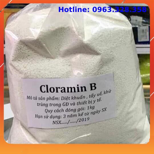 Bột khử trùng, kháng khuẩn cloramin b 25% - 1kg