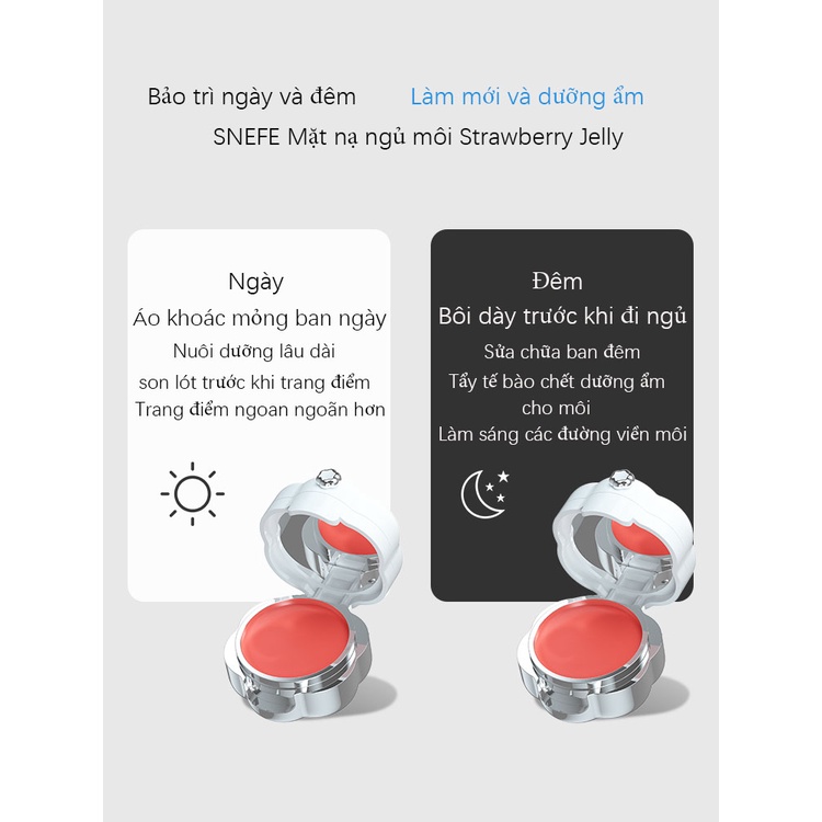 Mặt nạ ngủ cho môi SNEFE hương dâu tây 13g