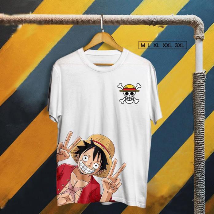 Áo thun onepie luffy manga DHL swap , áo phông ,tay ngắn cổ tròn in hình anime - DHL1
