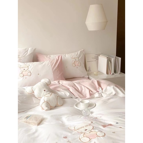 BỘ CHĂN GA GỐI ĐŨI KID TEDDY BEAR CAO CẤP