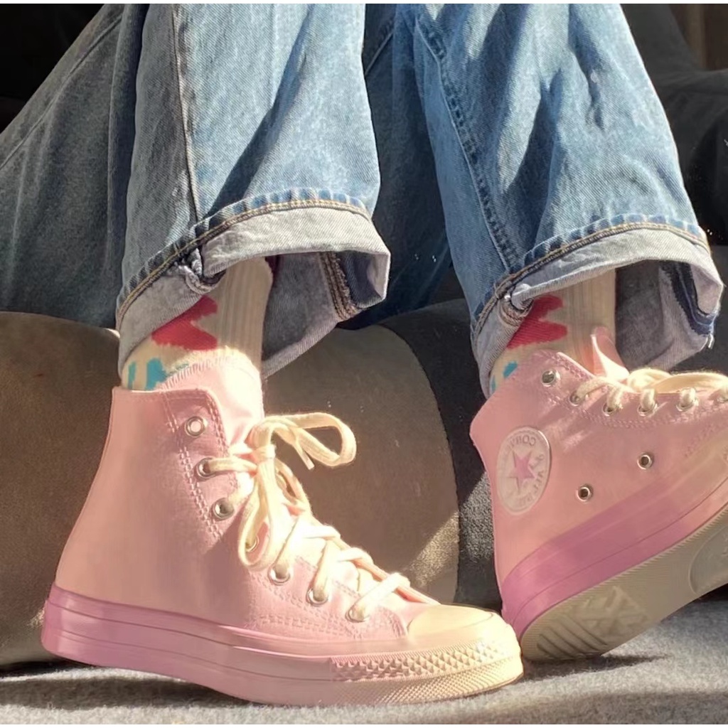 Giày Converse Chuck Taylor All Star 1970s Ox Cổ Cao Màu Tím Gradient-1009