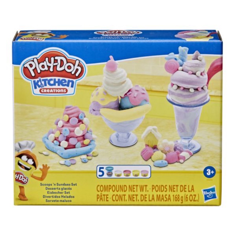 Bộ đất nặn làm Bếp / Làm Kem / Làm Bánh Play DOH