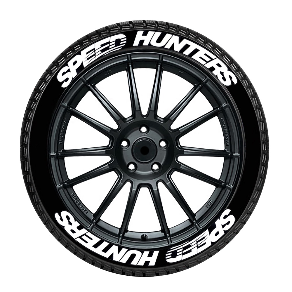 1 Bộ Sticker Dán Bánh Xe Hơi Xe Máy Hình Chữ HUNTERS Tùy Chỉnh Thời Trang Cá Tính 1