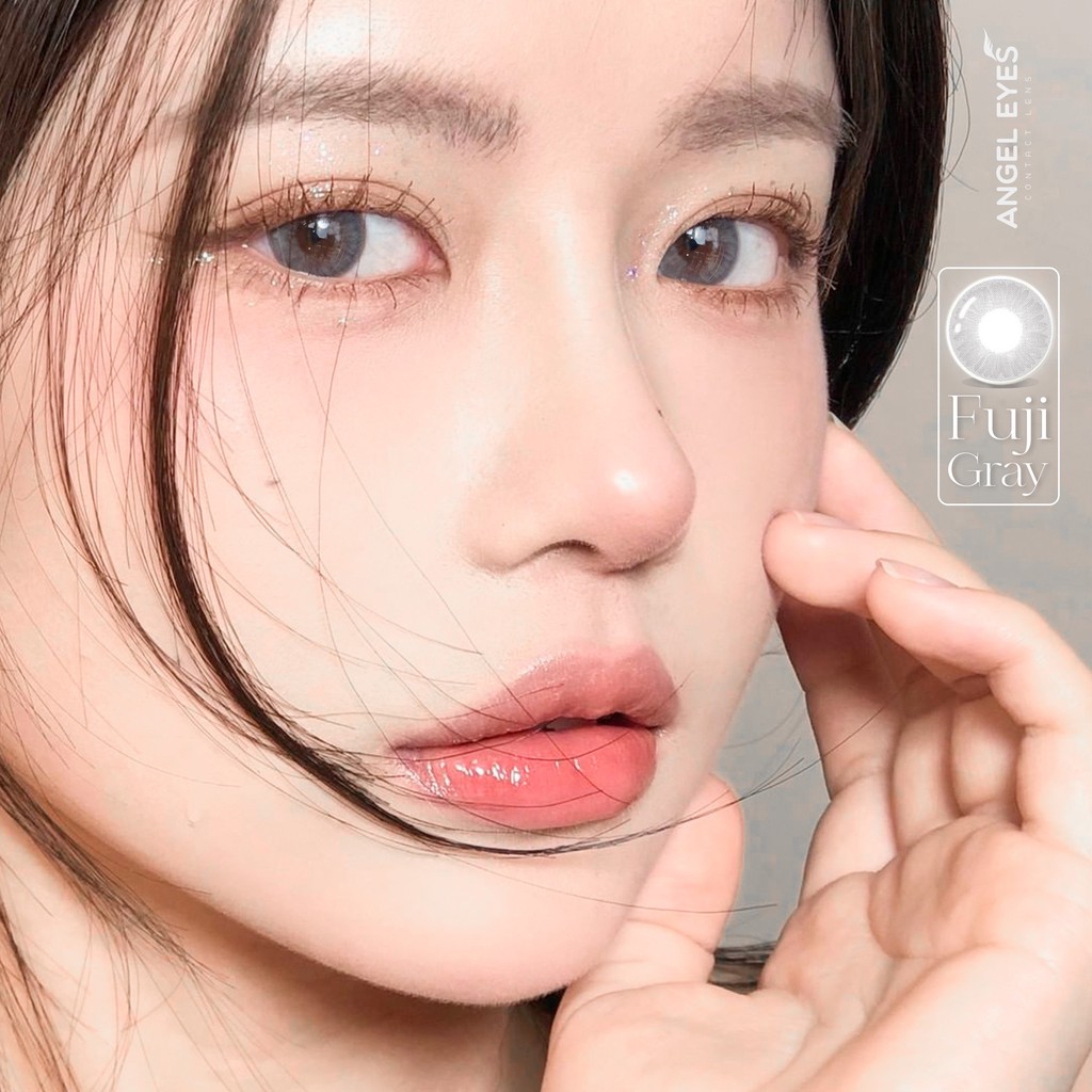 Lens xám tây - có độ cận - không giãn - Fuji Gray - ANGEL EYES