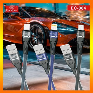 Cáp sạc dài 1m earldom ec-084, cáp sạc nhanh 2.4a bảo hành 1 năm