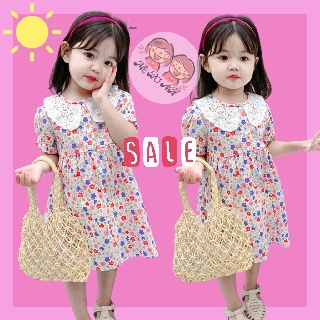 Váy Bé Gái ❤️ CHẤT ĐẸP ❤️ HÀNG CAO CẤP ❤️ Váy Hoa Nhí Bé Gái Vintage Cổ Sen Bé Gái VHN56292.70 ❤️