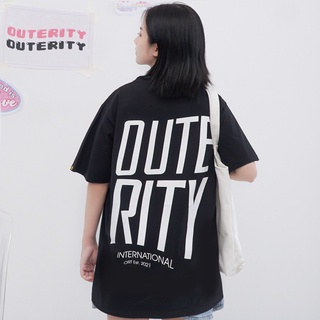 [Mã SKAMCLU9 giảm 10% đơn 100K] Áo thun Outerity BIG LOGO - ORT121BLK