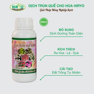Dịch trùn quế chăm sóc hoa HIRYO - phân bón vi sinh dành cho các loại hoa