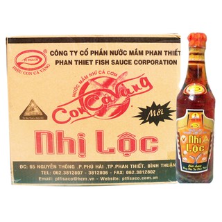 Thùng 12 chai nước mắm nhị lộc hiệu con cá vàng pt fisaco