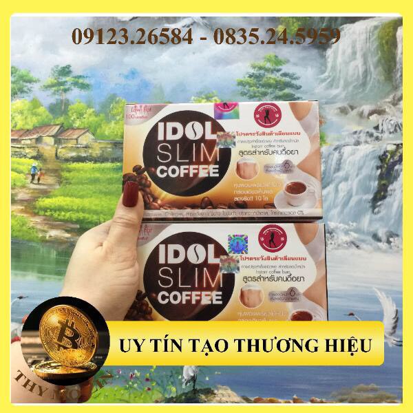 [ 2 hộp Mẫu Cũ Siêu Mạnh ] slim coffee ,cà phê idol slim - mẫu cũ - (Hộp 10gói x 15g)