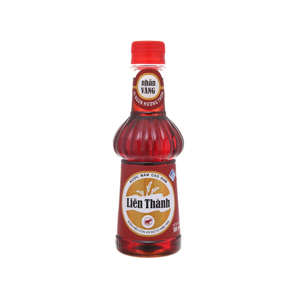 Nước mắm cao đạm Liên Thành nhãn vàng chai 300ml