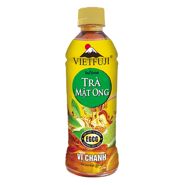 Trà Vị Chanh Mật Ong Vietfuji Chai 450Ml