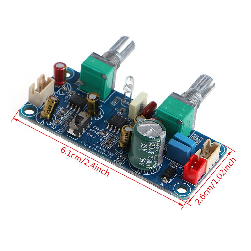 neva* Single Power DC 9-32V Low Pass Filter Bass Subwoofer Pre-AMP Amplifier Board