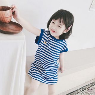 Váy bé gái 🤗🤗💢💢 váy cotton cho bé gái🌈🌈🌈 váy dáng suông họa tiết kẻ ngang cho bé gái