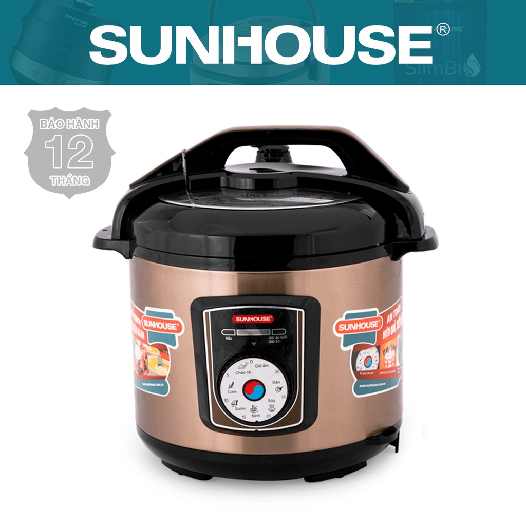 Nồi áp suất điện đa năng 6L SUNHOUSE SHD1756
