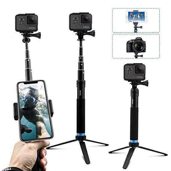 Bộ gậy selfie kiêm tripod/ monopod cho Gopro Hero 9/8/7 6/5 Black, Gopro tripod Pole