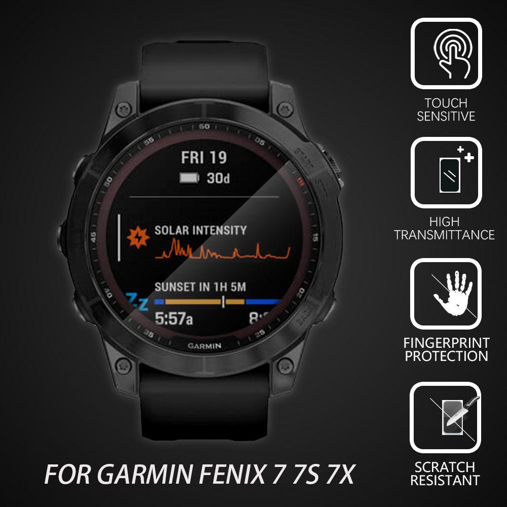 JONYE Set 1 / 2 / 3 TấM Phim TPU Trong SuốT ChốNg In DấU Vân Tay BảO Vệ MàN HìNh Cho Garmin Fenix 7 7S 7X