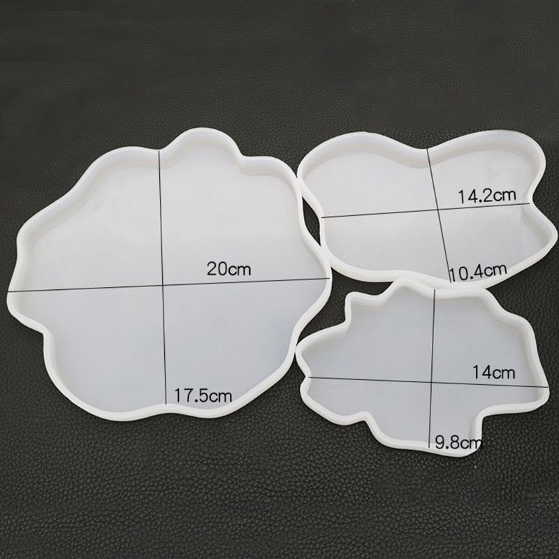 Khuôn epoxy pha lê chất liệu nhựa resin UV diy hình dáng bất đối xứng