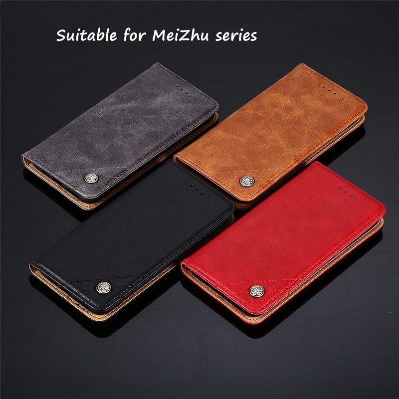 Meizu Meilan 6 Phone Case Meilan 6 S6 M6S 6T E2 5S A5 5C 5 3 2 Meilan Note 5 3 2 Luxury Flip Retro Wallet Leather Protective Cover