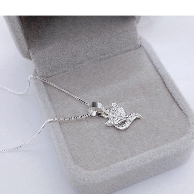 Dây chuyền hồ ly nữ bạc thật DaLiA Jewelry vòng cổ mặt hồ ly dễ thương