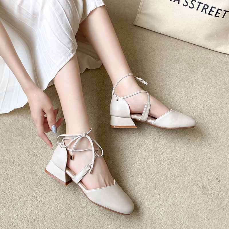 Giày buộc dây phong cách cá tính Hàn Quốc cao 3cm cho nữ - Mã GN46