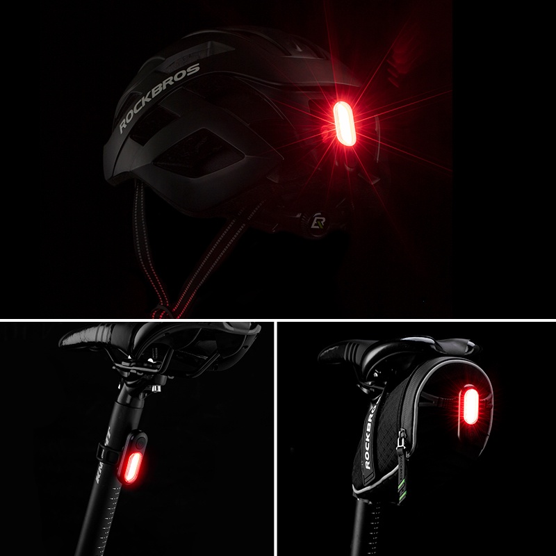 Đèn tín hiệu LED ROCKBROS gắn cốt yên xe đạp tiện dụng chất lượng cao