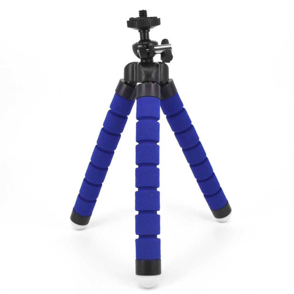 Linh hoạt Sponge Octopus Mini Tripod Với từ xa không dây Shutter Đối với iPhone nhỏ Máy ảnh Tripod Điện thoại Chủ kẹp đứng