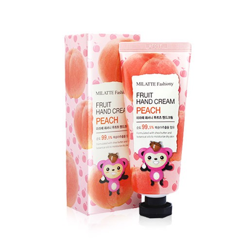 Kem dưỡng da tay làm trắng & trẻ hóa da chiết xuất đào MILATTE FASHIONY Fruit Hand Cream Peach 60g - Hàn Quốc | BigBuy360 - bigbuy360.vn