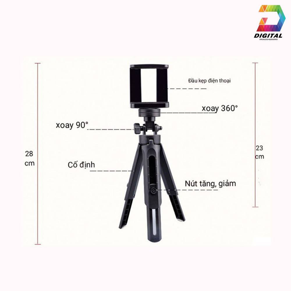 Tripod Support 3 Chân Cho Điện Thoại, Máy Ảnh