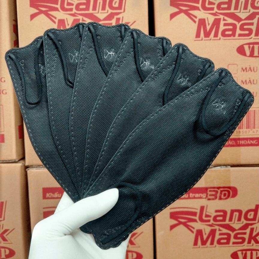 Khẩu Trang 3D Land Mask tiêu chuẩn KF94 xuất Hàn gói 6 cái