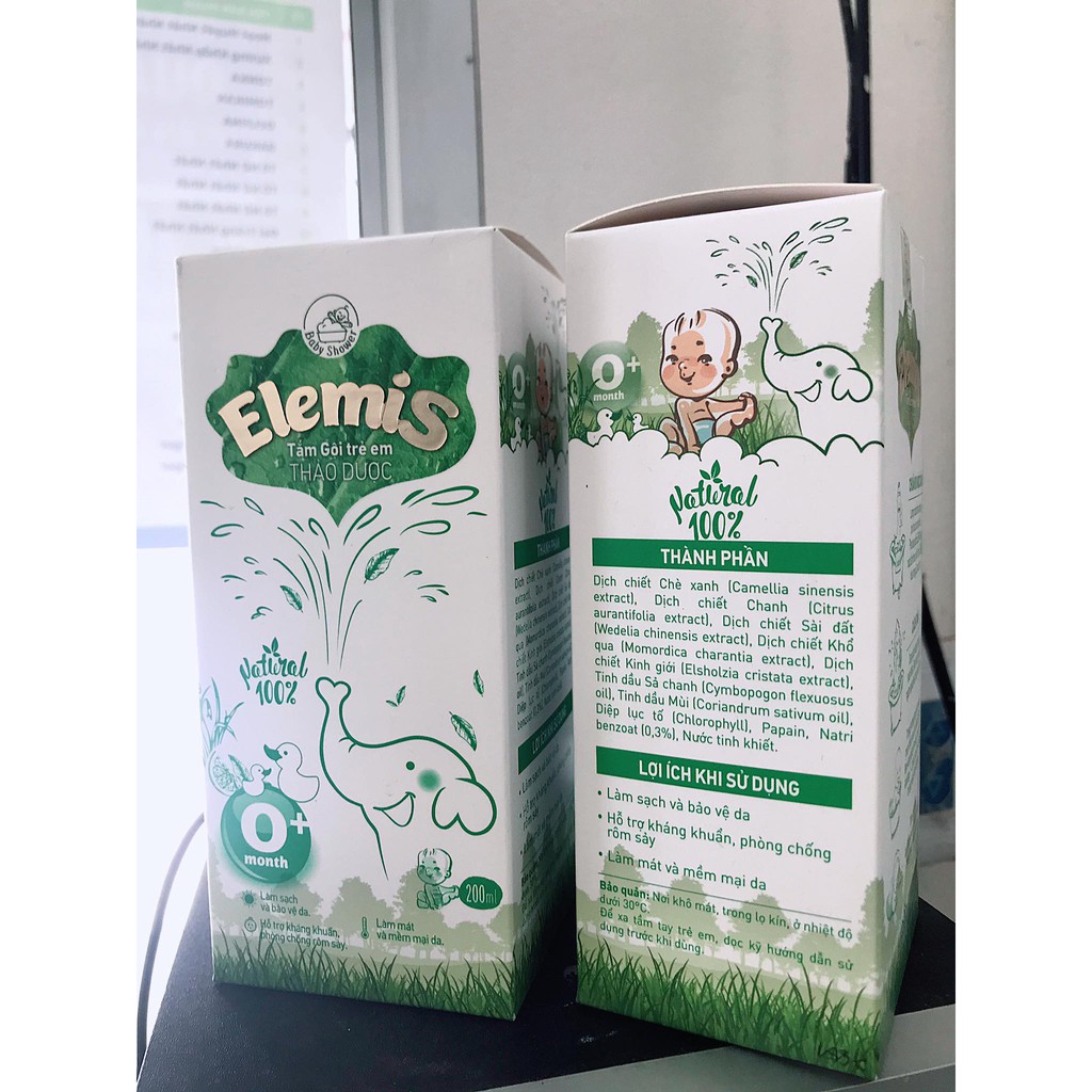 Tắm gội trẻ em thảo dược. Elemis