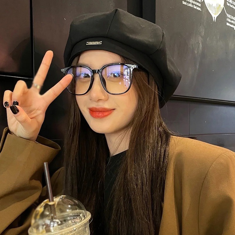 Mũ Beret In Chữ Phong Cách Retro