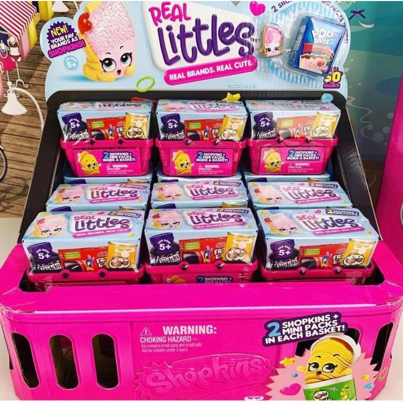 Combo 5 và 3 Giỏ shopkins xinh yêu cho bé ( ảnh bìa đầu là ảnh của kệ đựng nhiều shopkin