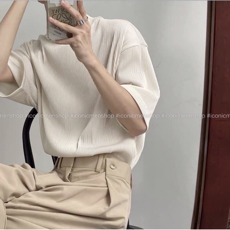 Áo thun rập ly fom rộng