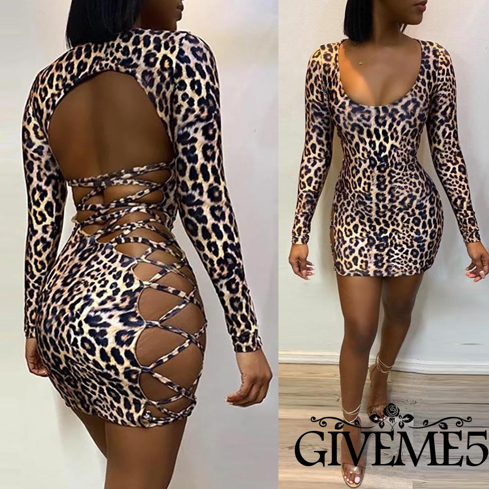 Đầm Hai Dây Ôm Dáng Họa Tiết Da Báo Quyến Rũ Dành Cho Nữ