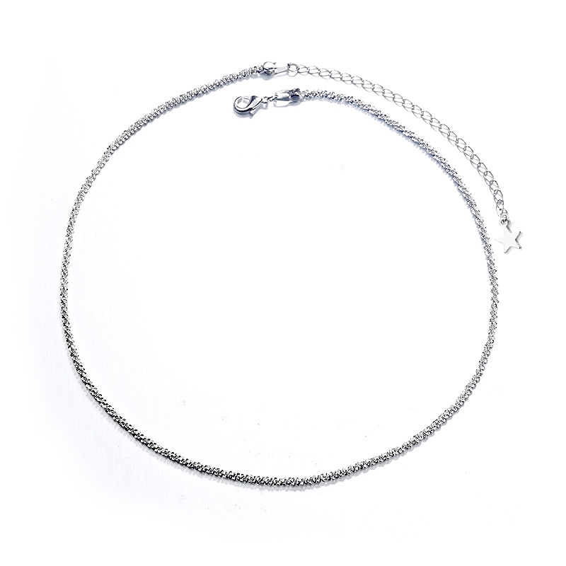 Vòng cổ Mặt Hình Bầu Trời Sao Lấp Lánh Đơn Giản Thời Trang Cho Nữ